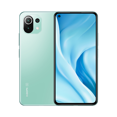 Xiaomi Mi 11 Lite 5G 16,6 cm (6.55") Hybride Dual-SIM Android 11 USB Typ-C 8 GB 128 GB 4250 mAh Grün