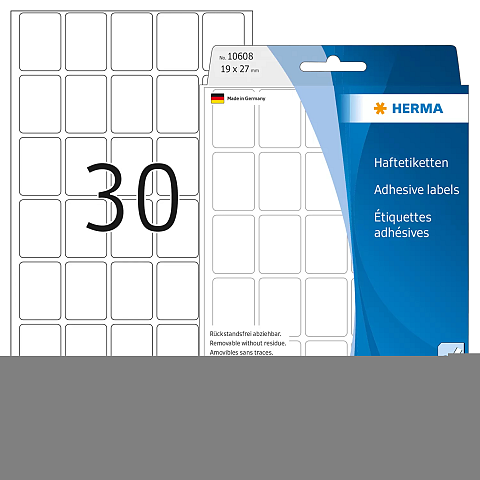 HERMA Vielzwecketiketten 19x27 mm weiß Movables/ablösbar Papier matt 960 St.