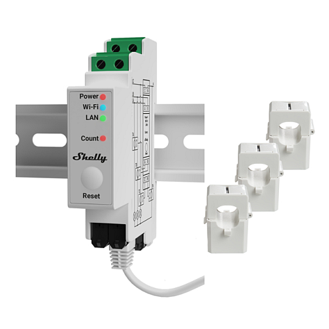 Shelly Pro 3EM Energiekostenmesser AC