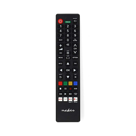 Nedis TVRC45PASHBK Fernbedienung IR Wireless TV Drucktasten