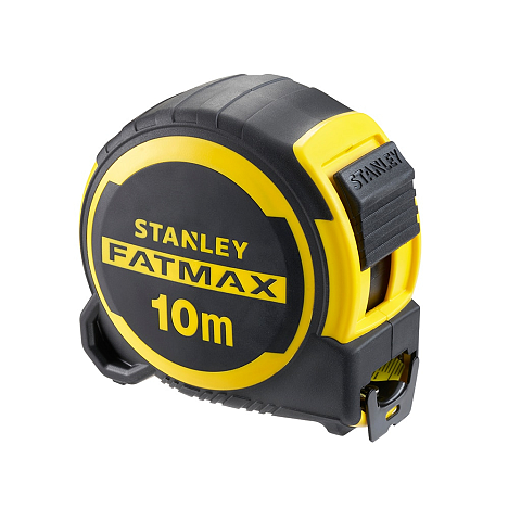 Stanley FATMAX FMHT33005-0 Maßband 10 m Nylon, Gummi Schwarz, Gelb