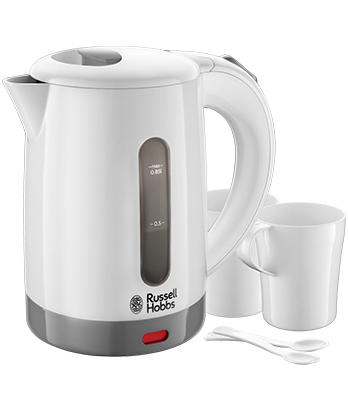 Russell Hobbs 23840-70 Wasserkocher 0,85 l 1000 W Grau, Weiß