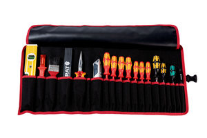 Parat 5990829991 Werkzeugkasten Leder Schwarz, Rot