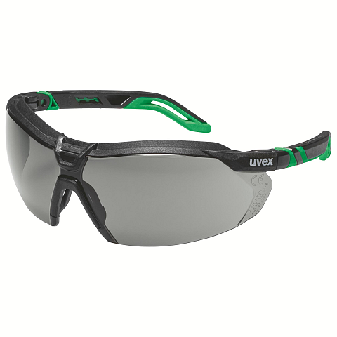 Uvex i-5 Schutzbrille Schwarz, Grün