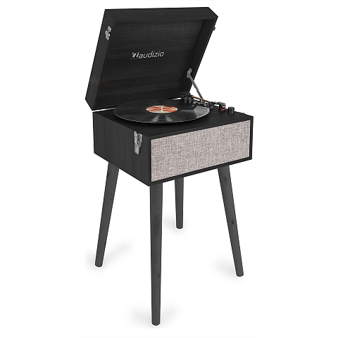Audizio FremontBK Audio-Plattenspieler mit Riemenantrieb Schwarz, Grau Automatisch