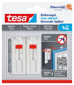 TESA 77774-00000 Wandhalterung Drinnen Universalhaken Weiß 2 Stück(e)