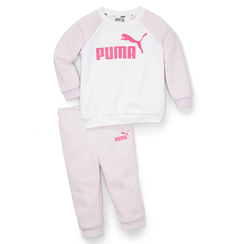 PUMA Minicats Essentials Babys Joggingset mit Raglanärmeln