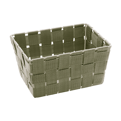 WENKO Aufbewahrungskorb Adria Mini Taupe rechteckig