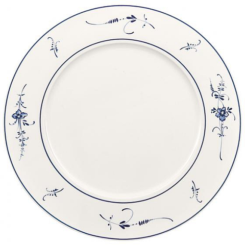 Villeroy & Boch 1023412680 Serviergeschirr Porzellan Blau, Weiß Rund Platzteller
