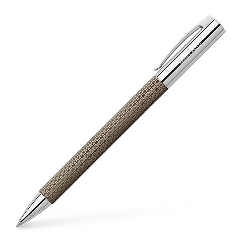 Faber-Castell AMBITION OpArt Schwarz Kugelschreiber mit Druckeinzugsmechanik Fettdruck