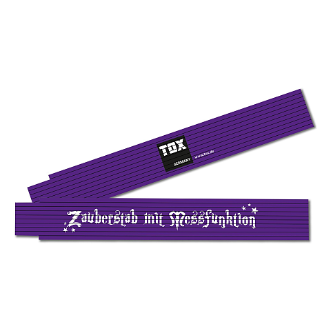 TOX Dübel Meterstäbe Zollstock Buche 2 m