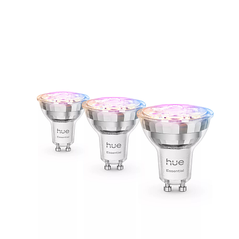 Philips Hue White and Color ambiance Essential GU10 – Smarter Spot – 345 lm – 4,7 W – 3er-Pack