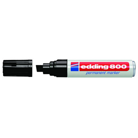 Edding 800 Permanent-Marker Block Schwarz 1 Stück(e)