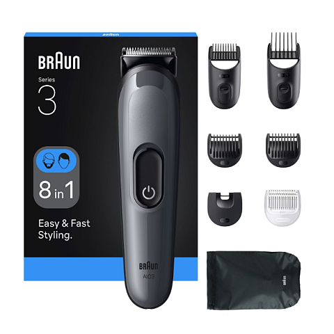 Braun AIO3540 Haartrimmer/-schneider Schwarz, Grau 14 Nickel-Metallhydrid (NiMH)