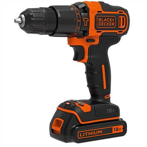Black & Decker BDCHD18-QW Bohrmaschine 1400 RPM Schwarz, Orange