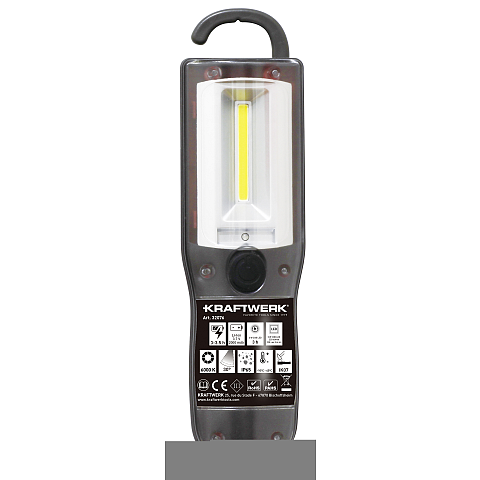 KRAFTWERK 32076 Taschenlampe Rot Clip Taschenlampe COB LED