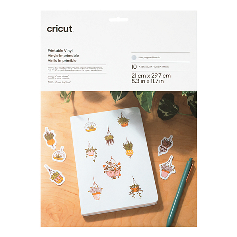 Cricut Printable Hitzebeständige Vinylfolie Glattes wärmeübertragendes Vinyl 10 Blätter