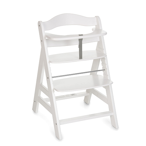Hauck Alpha+ Traditioneller Hochstuhl Harter Sitz Weiß