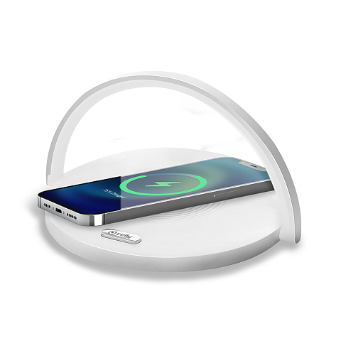 Celly WLLIGHTCIRCLEWH Ladegerät für Mobilgeräte Digitalkamera, Gaming Controls, Kopfhörer, Handy, Powerbank, Smartphone, Smartwatch, Tablets, Uhr, Wearables Weiß AC Kabelloses Aufladen Drinnen