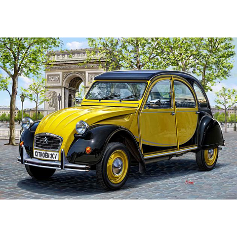 Revell Citroen 2CV CHARLESTON Stadtautomodell Montagesatz 1:24