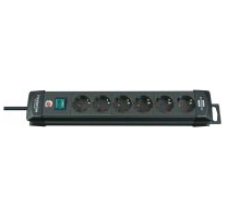 Brennenstuhl 1951160100 Verlängerungskabel 3 m 6 AC-Ausgänge Schwarz