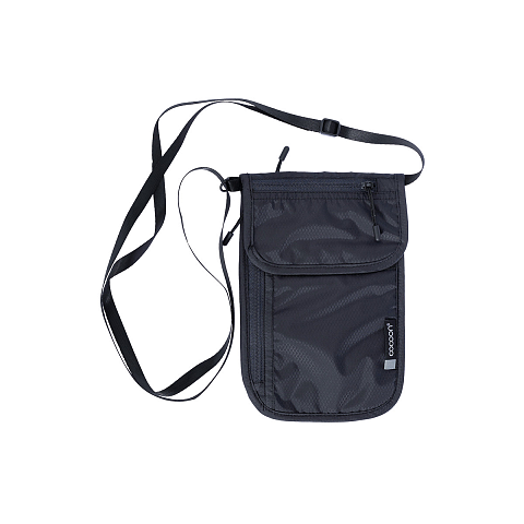 Cocoon YTNW-124 Geldbörse, Kartenetui/Reisedokumentenhülle Reise-Brieftasche Schwarz Netz, Recyceltes Polyester, Thermoplastische Polyurethane (TPU)