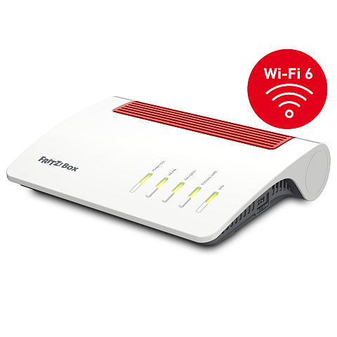Box 7590 AX WLAN-Router Gigabit Ethernet Dual-Band (2,4 GHz/5 GHz) Weiß