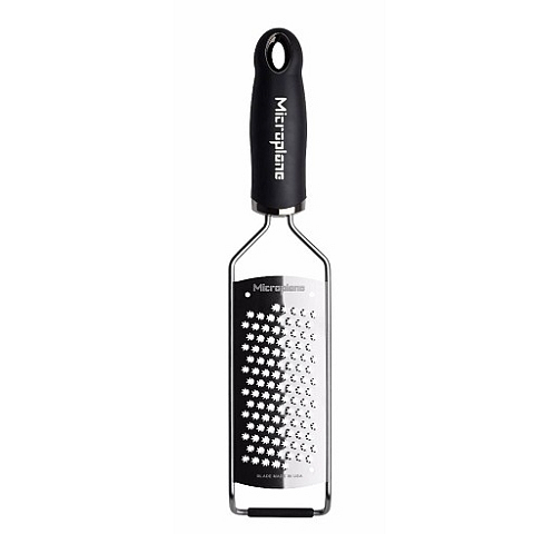 Microplane 45009 Flache Reibe Schwarz, Edelstahl
