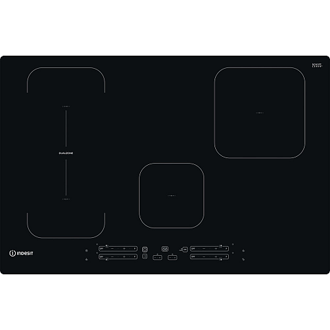 Indesit IB 21B77 NE Schwarz Integriert 77 cm Zonen-Induktionskochfeld 4 Zone(n)