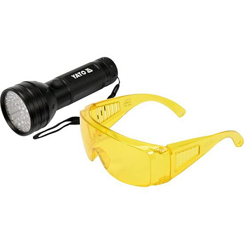 Yato YT-08581 Taschenlampe Schwarz Stirnband-Taschenlampe UV LED