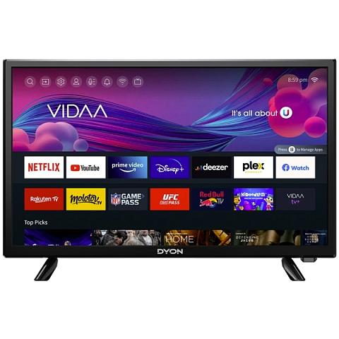 Dyon 24 VX 61 cm (24") HD Smart-TV WLAN Schwarz 180 cd/m²