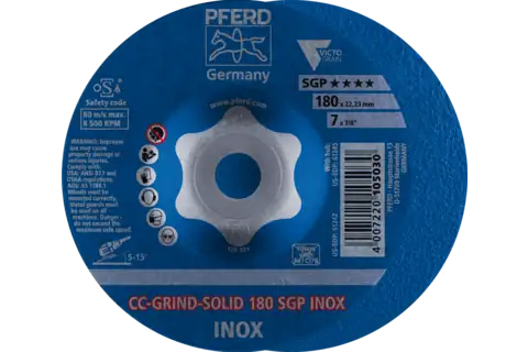 PFERD CC-GRIND grinding discs SOLID SGP INOX 10 Stück(e)