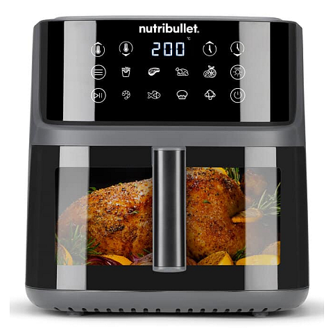 NutriBullet CrispLite Vision Einzelbild 8 l Eigenständig 2000 W Heißluftfritteuse Schwarz