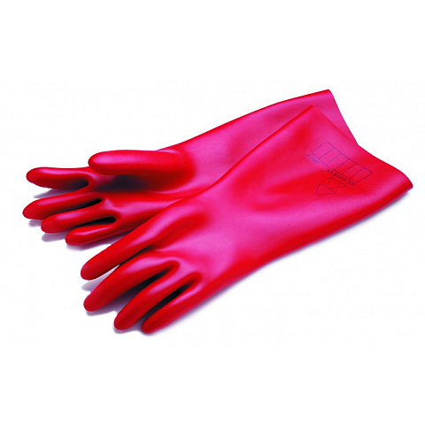 Cimco 140240 Handschutz Isolierende Handschuhe Rot Latex