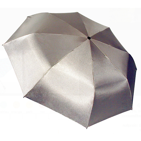 EuroSCHIRM light trek automatic Silber Fiberglas Polyester Kompakt Regenschirm