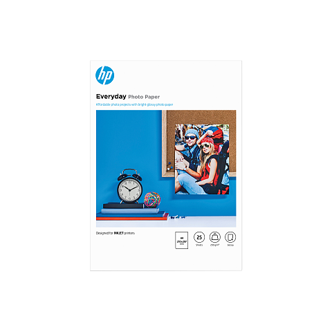 HP Everyday-Fotopapier glänzend - 25 Blatt/A4/210 x 297 mm