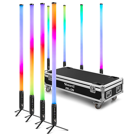 BeamZ Zelos-Set Disco-Strahler Schwarz, Weiß