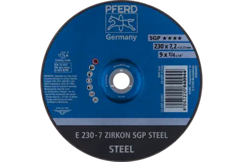 PFERD Grinding wheels ZIRKON SGP STEEL Winkelschleifer