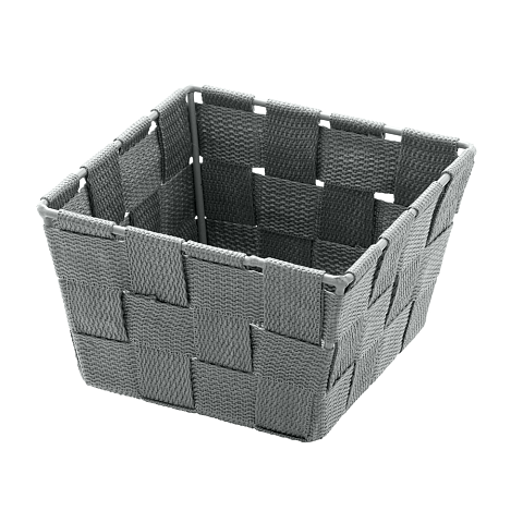 WENKO Adria Mini Aufbewahrungskorb Rechteckig Polypropylen (PP) Grau