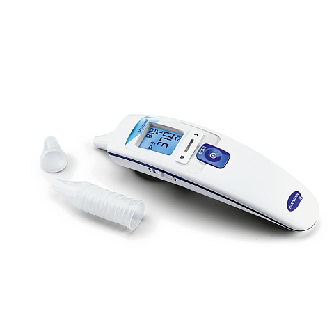 Veroval DS22 Kontakt-Thermometer Blau, Weiß Ohr, Stirn Tasten