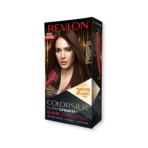 Revlon ColorSilk Buttercream Hair Color Haarfarbe Braun