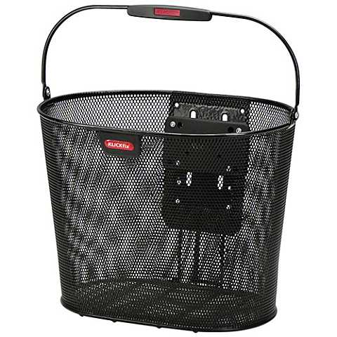KLICKfix Oval Plus EF Vorderseite Fahrradkorb 18 l Schwarz