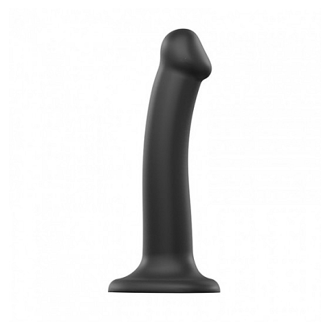 Strap-on-me 6013144 Vibrator Umschnalldildo Analverkehr, Vaginaler Sex Schwarz Silikon 180 mm 3,3 cm