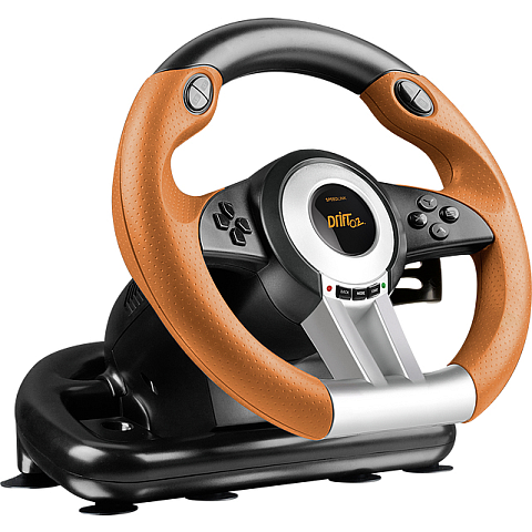 SPEEDLINK DRIFT O.Z. Schwarz, Grau, Orange USB Lenkrad + Pedale Analog / Digital PC