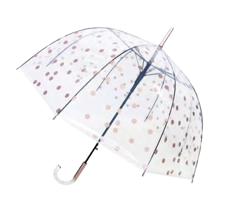 Gift Company BUL6060 Regenschirm Gold, Transparent Volle Größe