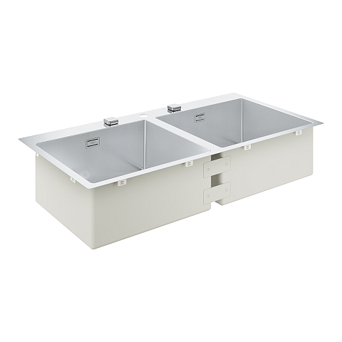 GROHE K800 120-S Aufsatzwanne Rechteckig Edelstahl