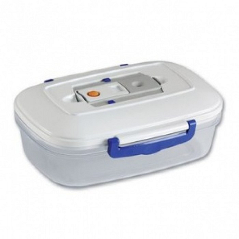 Magic Vac ACO1093 Lebensmittelaufbewahrungsbehälter Rechteckig Box 1 l Transparent, Weiß 1 Stück(e)