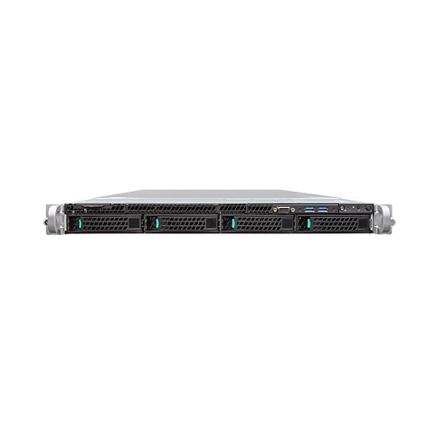 Intel R1304WT2GSR Server-Barebone Intel® C612 LGA 2011-v3 Rack (1U) Schwarz, Metallisch