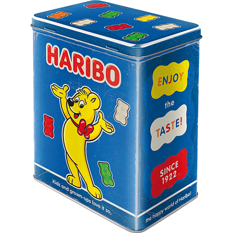 Nostalgic Art HARIBO - Enjoy the Taste blue Rechteckig Box 3 l Mehrfarbig