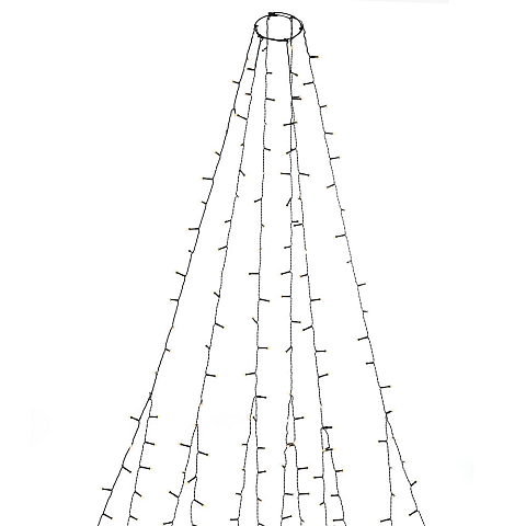 Konstsmide 6660-130 Lichterkette 1,8 m 270 Lampen LED